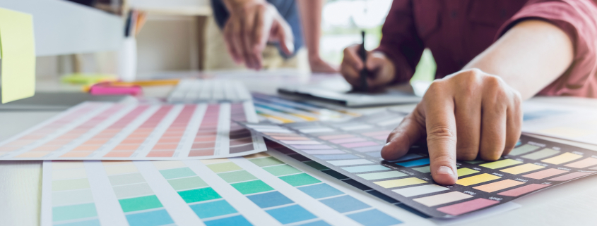 Choix de couleurs et de textiles